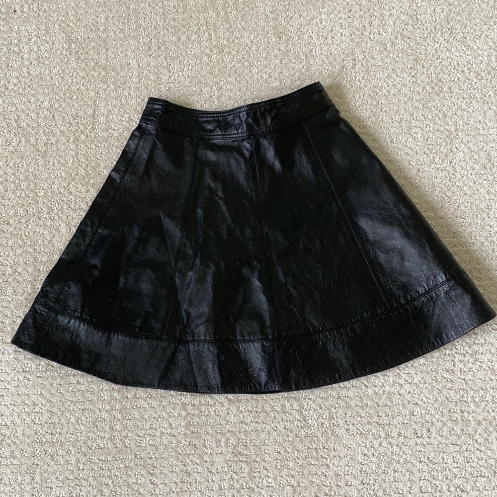 100% Leather Skirt